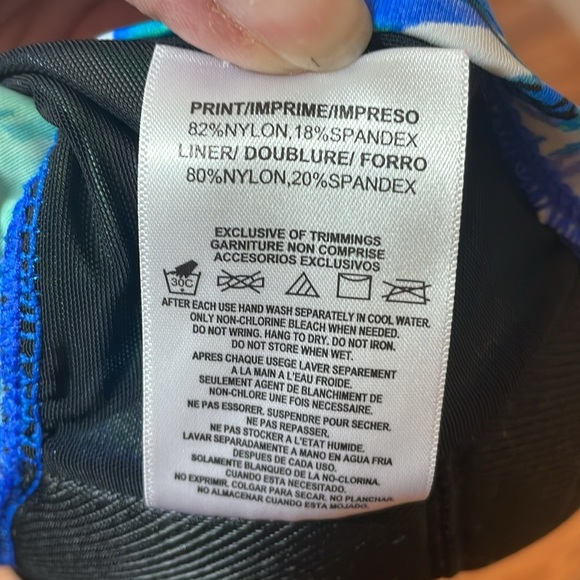 NWOT Shore Fit Tankini Top, Swimsuit, 22W - Picture 6 of 7